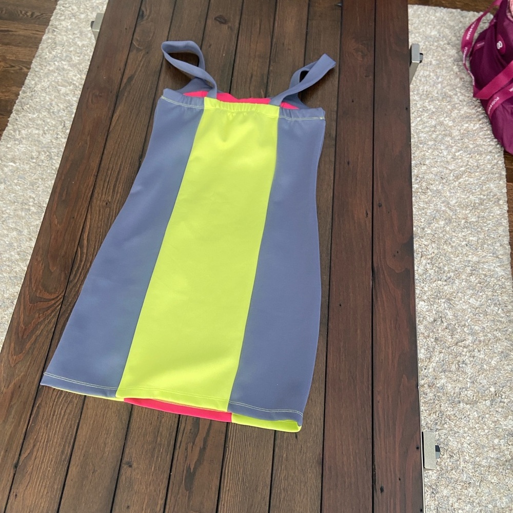 Vibrant Sleeveless Colorblock Dress - Picture 3 of 7